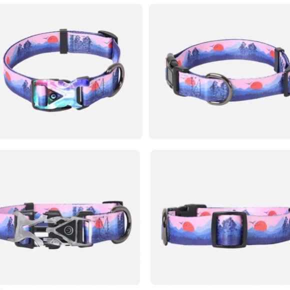 LED Dog Collar Night Safety Light Up Sunset Love Xtra Batteries Included Med NWT - Picture 5 of 16